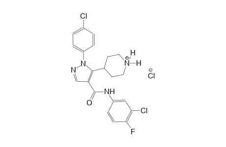 piperidinium, 4-[4-[[(3-chloro-4-fluorophenyl)amino]carbonyl]-1-(4-chlorophenyl)-1H-pyrazol-5-yl]-, chloride