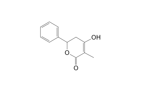 5,6-dihydro-4-hydroxy-3-methyl-6-phenyl-2H-pyran-2-one