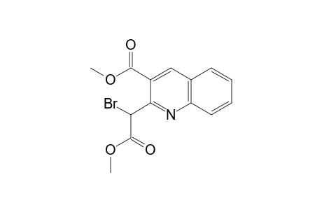 2-Quinolineacetic acid, alpha-bromo-3-(methoxycarbonyl)-, methyl ester