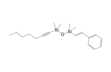 1-(1-heptynyl)-1,1,3,3-tetramethyl-3-[(E)-styryl]disiloxane