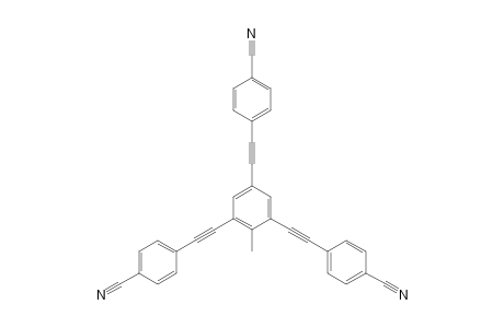 2,4,6-Tris(4'-ethynylbenzonitrile)-toluene