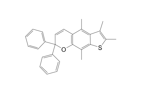 2,3,4,9-Tetramethyl-7,7-di(phenyl)[7H]-chromene[7,6-b]thiophene