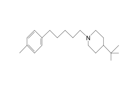 Piperidine, 4-(1,1-dimethylethyl)-1-[5-(4-methylphenyl)pentyl]-