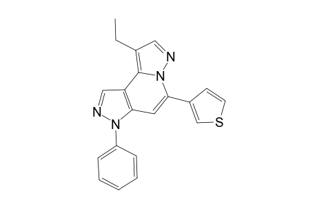 9-Ethyl-3-phenyl-5-(3-thienyl)-3H-dipyrazolo[1,5-a:4',3'-c]pyridine