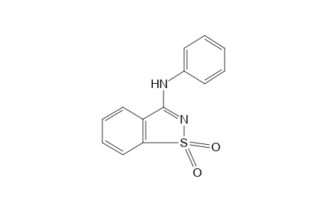 3-anilino-1,2-benzisothiazole, 1,1-dioxide