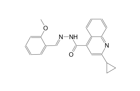 2-cyclopropyl-N'-[(E)-(2-methoxyphenyl)methylidene]-4-quinolinecarbohydrazide