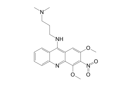 3-[(2,4-dimethoxy-3-nitro-acridin-9-yl)amino]propyl-dimethyl-amine