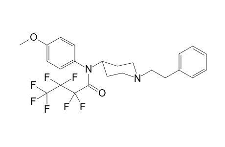 N-(4-Methoxyphenyl)-N-[1-(2-phenylethyl)piperidin-4-yl]-heptafluoropropanamide