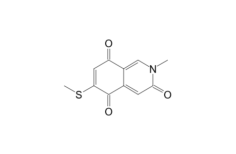 2-METHYL-6-METHYLTHIO-ISOQUINOLINE-3,5,8-(2H)-TRIONE