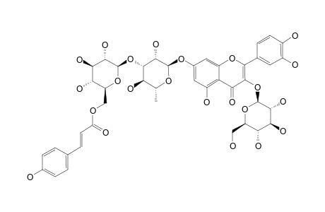 QUERCETIN-3-O-[BETA]-D-GLUCOPYRANOSIDE-7-O-(6-E-P-COUMAROYL)-[BETA]-D-GLUCOPYRANOSYL-(1-3)-[ALPHA]-L-RHAMNOPYRANOSIDE