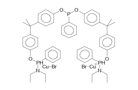 O,O-BIS[4-(2-PARA-N,N-DIETHYLAMINOPHENYLPHOSPHINOXYPHENYLPROP-2-YL)PHENYL]PHENYLPHOSPHONITE-BIS(COPPER BROMIDE) COMPLEX