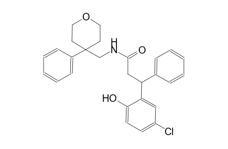 benzenepropanamide, 5-chloro-2-hydroxy-beta-phenyl-N-[(tetrahydro-4-phenyl-2H-pyran-4-yl)methyl]-