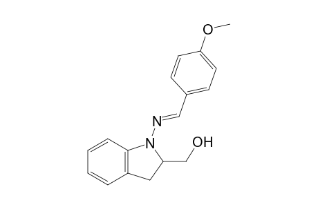 2-Hydroxymethyl-1-(4-methoxybenzylideneamino)indoline