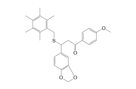 4'-methoxy-3-[3,4-(methylenedioxy)phenyl]-3-[(2,3,4,5,6-pentamethylbenzyl)thio]propiophenone