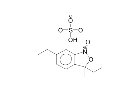 1-OXO-3-METHYL-3,6-DIETHYLBENZO[C]ISOXAZOLINIUM BISULPHATE