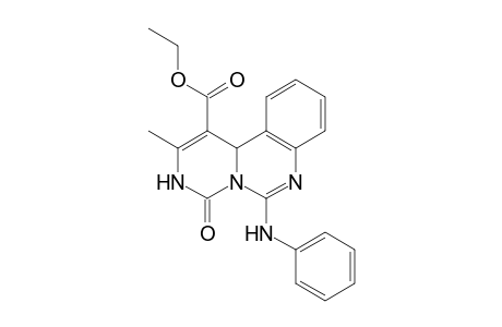 1-Ethoxycarbonyl-6-phenylamino-2-methyl-3,11b-dihydro-4H-pyrimido[1,6-c]quinazoline-4-one