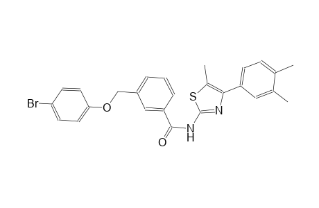 3-[(4-bromophenoxy)methyl]-N-[4-(3,4-dimethylphenyl)-5-methyl-1,3-thiazol-2-yl]benzamide