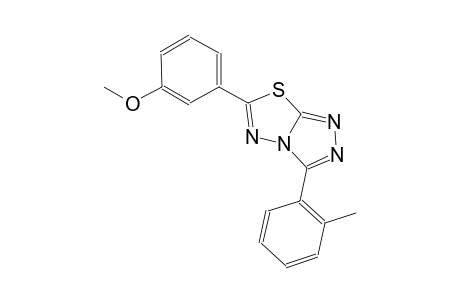 6-(3-methoxyphenyl)-3-(2-methylphenyl)[1,2,4]triazolo[3,4-b][1,3,4]thiadiazole