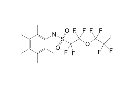 N-Methyl-N-(5'-iodo-3'-oxaoctafluoropentylsulfonyl)-pentamethylaniline