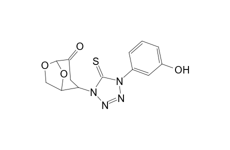 2-[4-(3-hydroxyphenyl)-5-sulfanylidene-1,2,3,4-tetrazol-1-yl]-6,8-dioxabicyclo[3.2.1]octan-4-one