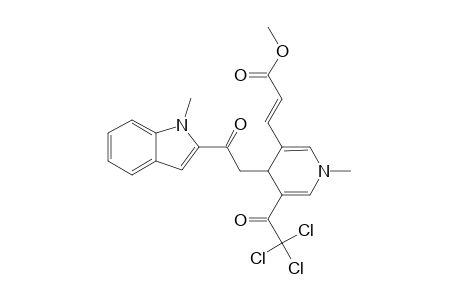 3-[(E)-2-(METHOXYCARBONYL)-VINYL]-1-METHYL-4-[((1-METHYL-2-INDOLYL)-CARBONYL)-METHYL]-5-(TRICHLOROACETYL)-1,4-DIHYDROPYRIDINE