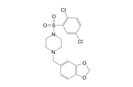 1-(1,3-Benzodioxol-5-ylmethyl)-4-[(2,5-dichlorophenyl)sulfonyl]piperazine