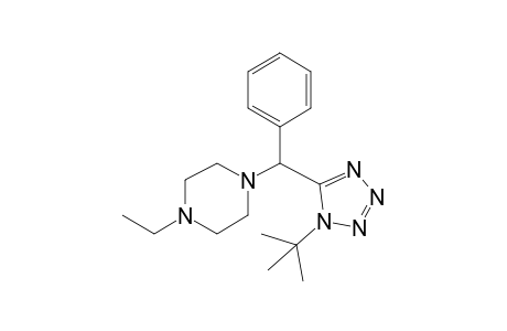 1-((1-(Tert-butyl)-1H-tetrazol-5-yl)(phenyl)methyl)-4-ethylpiperazine