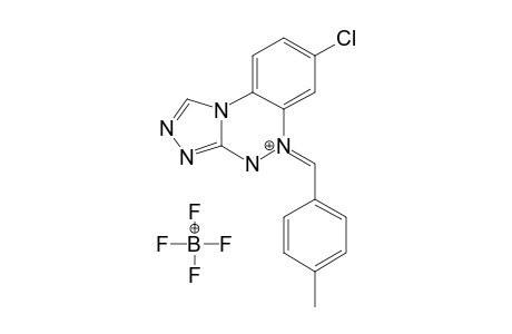 (5Z)-7-CHLORO-5-(4-METHYLBENZYLIDENE)-4,5-DIHYDRO-[1,2,4]-TRIAZOLO-[3,4-C]-[1,2,4]-BENZOTRIAZIN-5-IUM-TETRAFLUOROBORATE