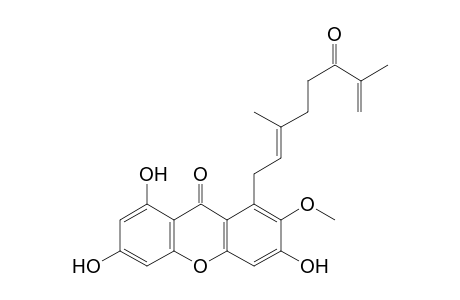 PARVIXANTHONE-D;1,3,6-TRIHYDROXY-7-METHOXY-8-(3,7-DIMETHYL6-OXOOCTA-2,7-DIENYL)-XANTHEN-9-ONE