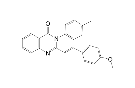 2-[(E)-2-(4-methoxyphenyl)ethenyl]-3-(4-methylphenyl)-4(3H)-quinazolinone