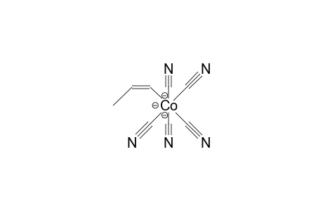 (E)-1-(Pentacyano-cobalt)-2-methyl-vinyl trianion