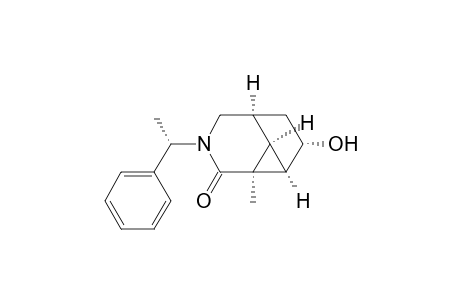 (1S,2S,6S,8S,9R,1'S)-4-(1'-Phenylethyl)-2-methyl-8-hydroxy-4-azatricyclo[4.3.0.0(2,9)]nonan-3-one