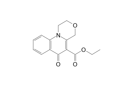 6-oxo-1,2,4,6-tetrahydro[1,4]oxazino[4,3-a]quinoline-5-carboxylic acid, ethyl ester