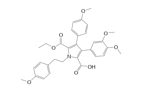 Ethyl 2-carboxy-3-(3,4-dimethoxyphenyl)-4-(4-methoxyphenyl)-1-[2-(4-methoxyphenyl)ethyl]-1H-pyrrole-5-carboxylate