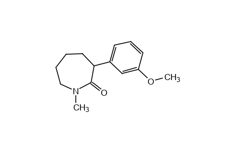 hexahydro-3-(m-methoxyphenyl)-1-methyl-2H-azepin-2-one