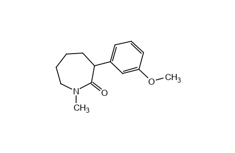 hexahydro-3-(m-methoxyphenyl)-1-methyl-2H-azepin-2-one