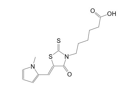 6-{(5Z)-5-[(1-methyl-1H-pyrrol-2-yl)methylene]-4-oxo-2-thioxo-1,3-thiazolidin-3-yl}hexanoic acid