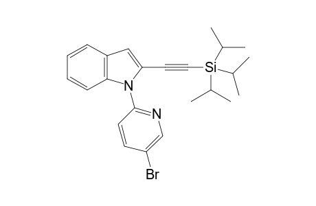 1-(5-Bromopyridin-2-yl)-2-[(triisopropylsilyl)ethynyl]-1H-indole