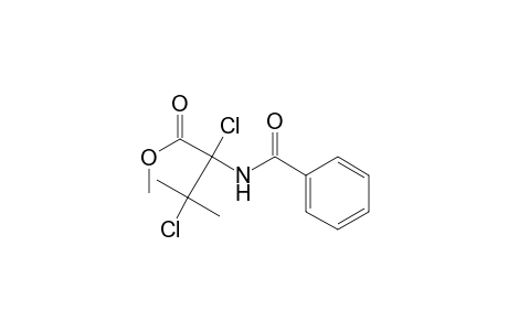 Butanoic acid, 2-(benzoylamino)-2,3-dichloro-3-methyl-, methyl ester