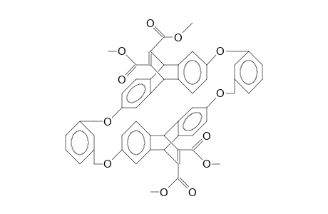 Bis(DL-9,10-dihydro-11,12-dicarbomethoxy-etheno-anthracene-2,6-diyl) bis(1,3-bis(methylenoxy)-benzene) cycle