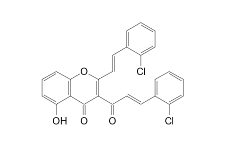 2'-Chloro-3-(2-chlorocinnamoyl)-5-hydroxy-2-styrylchromone