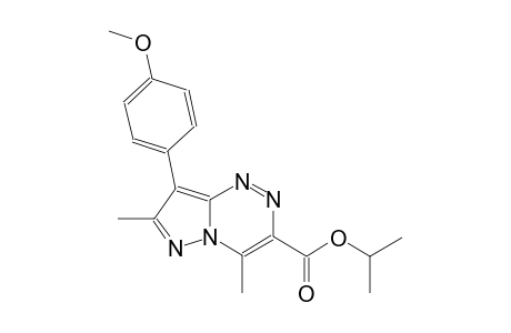 pyrazolo[5,1-c][1,2,4]triazine-3-carboxylic acid, 8-(4-methoxyphenyl)-4,7-dimethyl-, 1-methylethyl ester