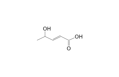 (2E)-4-Hydroxy-2-pentenoic acid