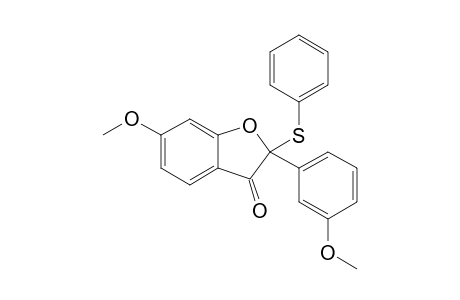 6-Methoxy-2-(3-methoxyphenyl)-2-(phenylthio)benzofuran-3(2H)-one