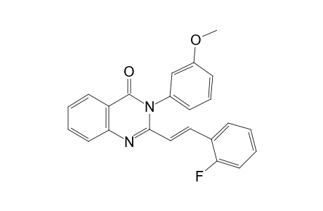 2-[(E)-2-(2-Fluorophenyl)ethenyl]-3-(3-methoxyphenyl)-4(3H)-quinazolinone