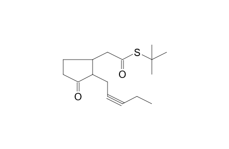S-(tert-Butyl) [3-oxo-2-(2-pentynyl)cyclopentyl]ethanethioate