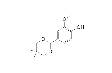 4-(5,5-Dimethyl-1,3-dioxan-2-yl)-2-methoxyphenol