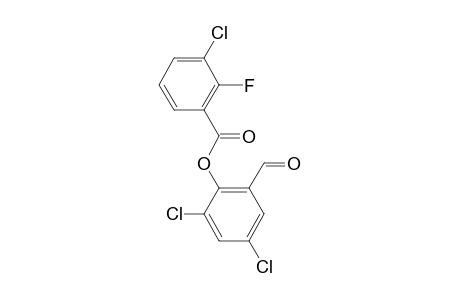 3-Chloro-2-fluorobenzoic acid, 2,4-dichloro-6-formylphenyl ester