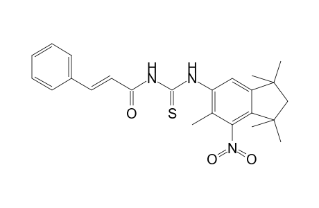 1-trans-cinnamoyl-3-(7-nitro-1,1,3,3,6-pentamethyl-5-indanyl)-2-thiourea