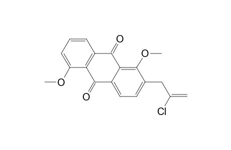 2-(2'-chloroprop-2'-enyl)-1,5-dimethoxyanthraquinone